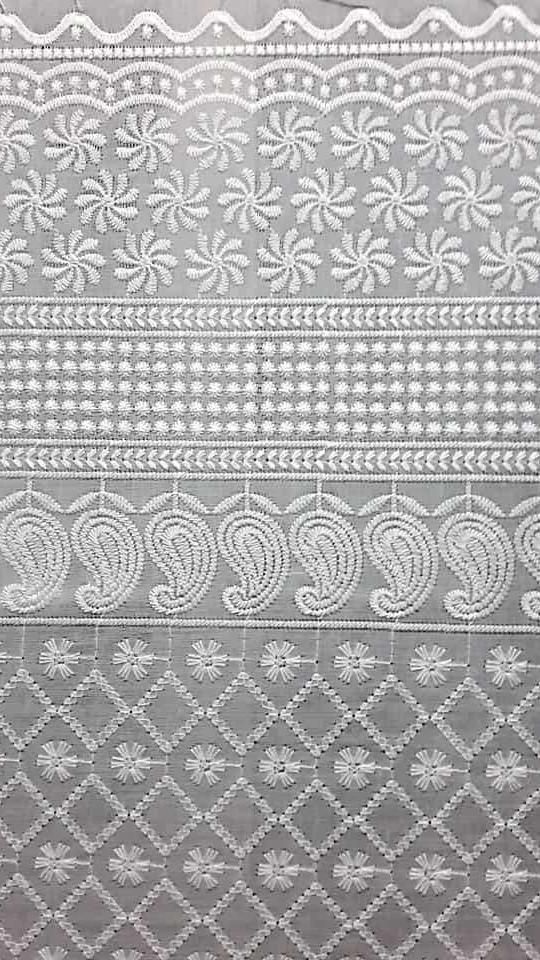 Floral lace fabric stack