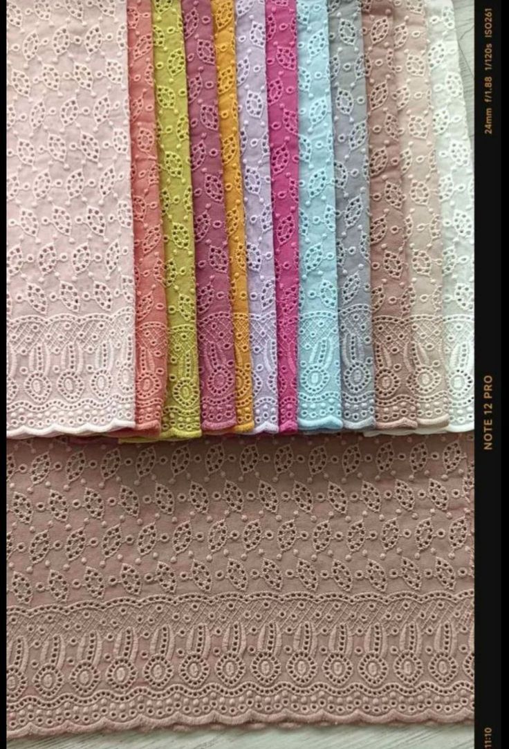 Floral chikankari embroidery